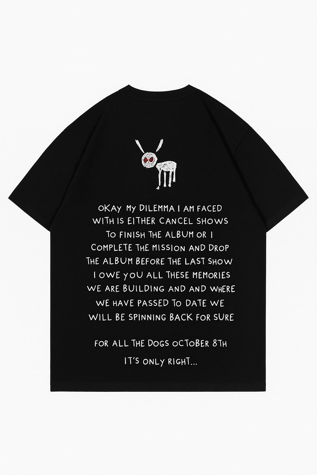 Spinning Back Tee – For All The Dogs Edition